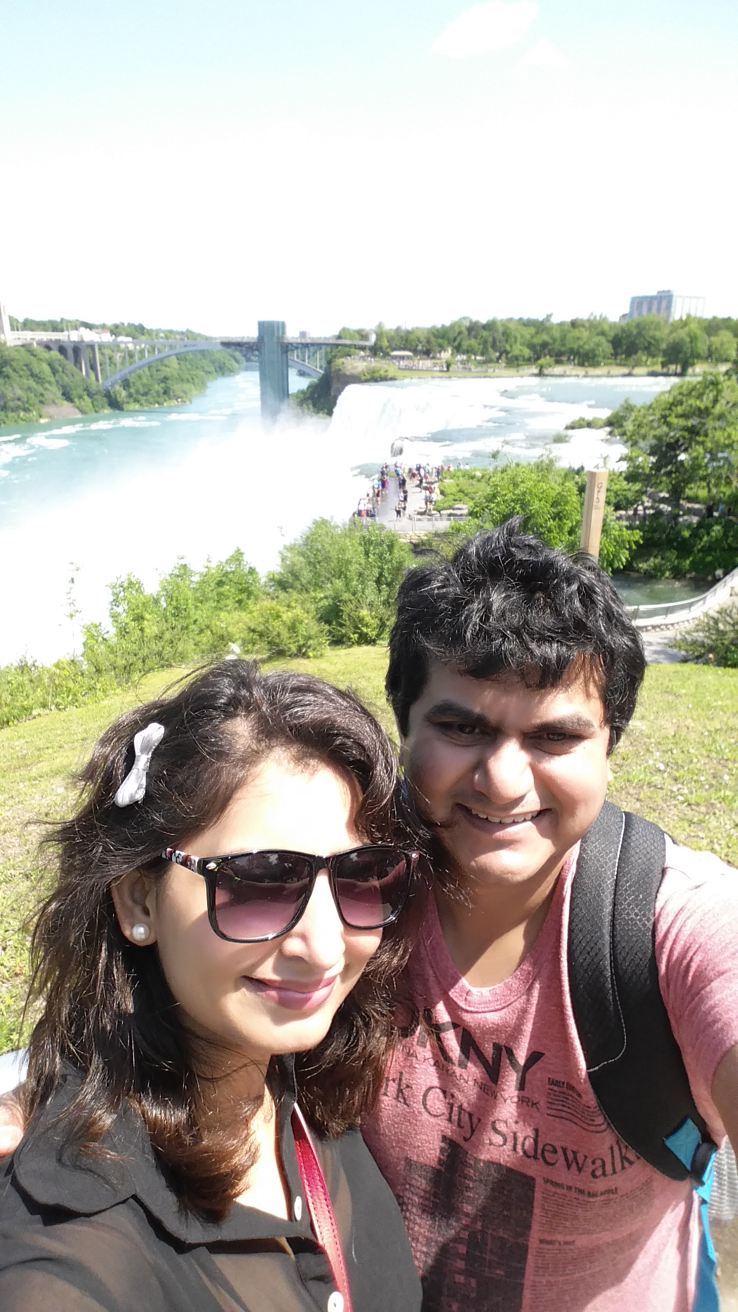 A selfie is must with the majestic Niagara Falls, The Niagara State Park, NY, USA